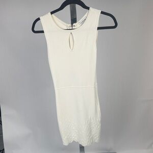 Bebe Ivory Sleeveless Mini Dress